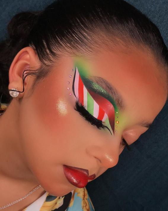 Christmas eye makeup