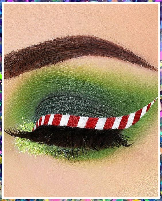 Christmas eye makeup