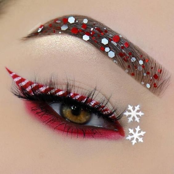 Christmas eye makeup