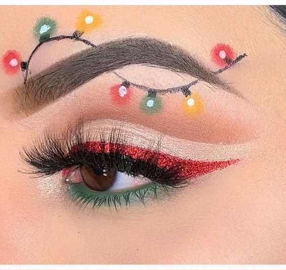 Christmas eye makeup