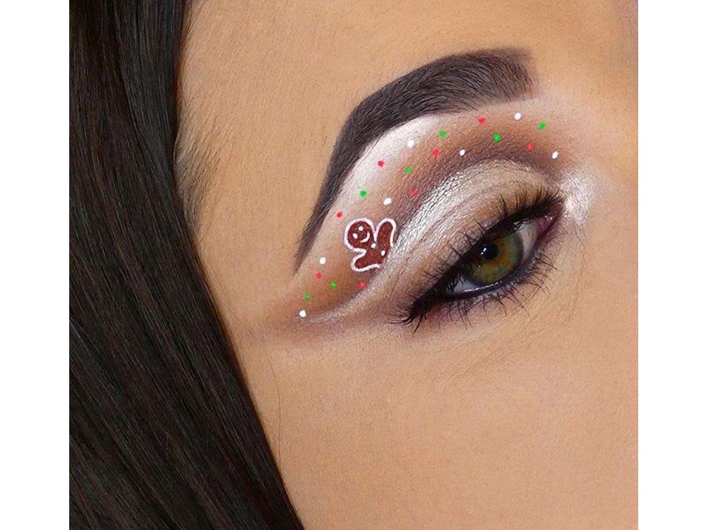 Christmas eye makeup