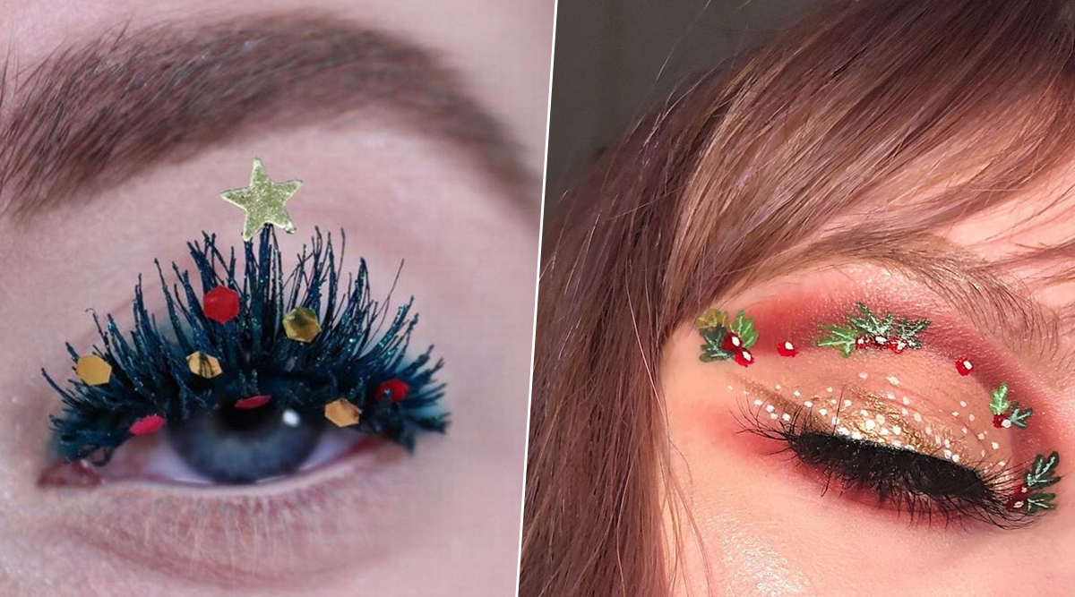 Christmas eye makeup