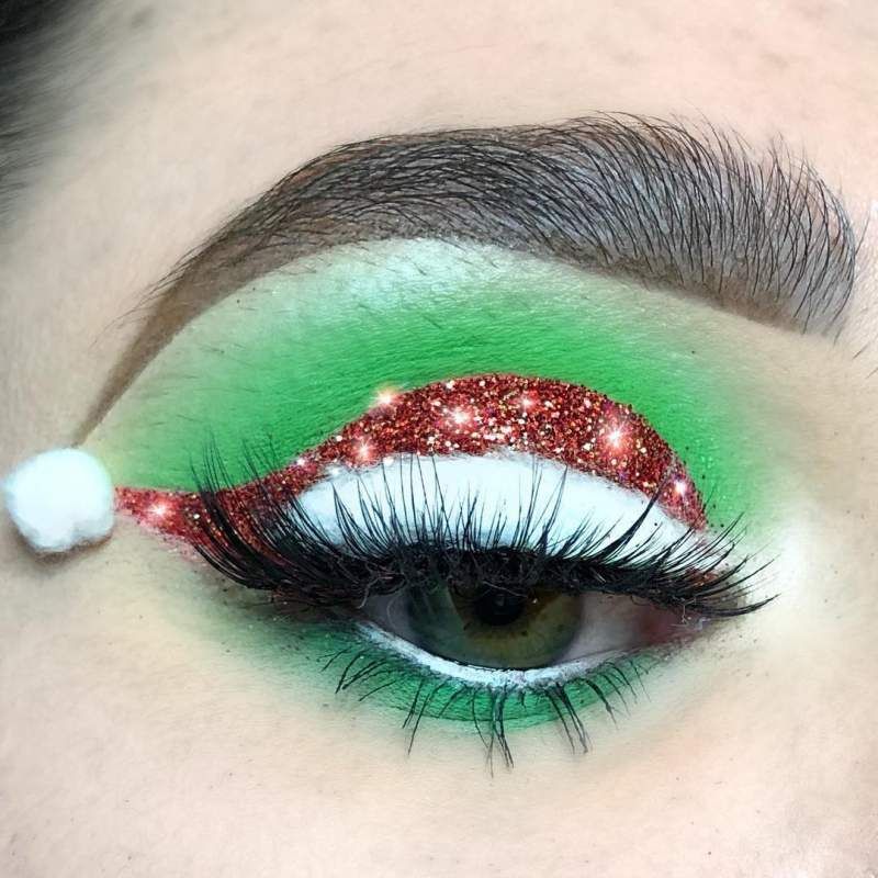 Christmas eye makeup