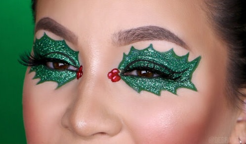 Christmas eye makeup