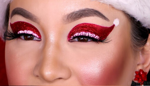 Christmas eye makeup