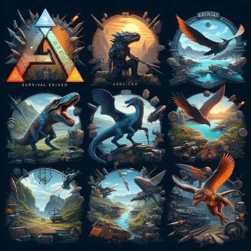 Ark Survival Evolved (2017) Game Icons Banners